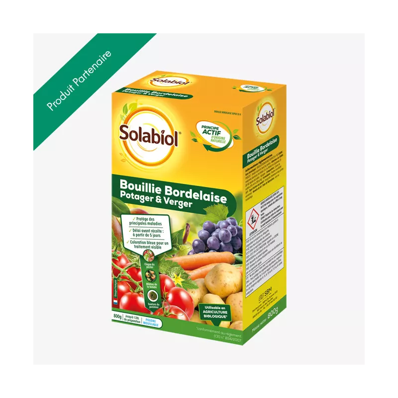 Bouillie Bordelaise Pour Tomates Bouillie Bordelaise Algoflash 960g - Anti Mildiou Tavelure - Agriculture Biologique Fongicide Cuivre Jardin