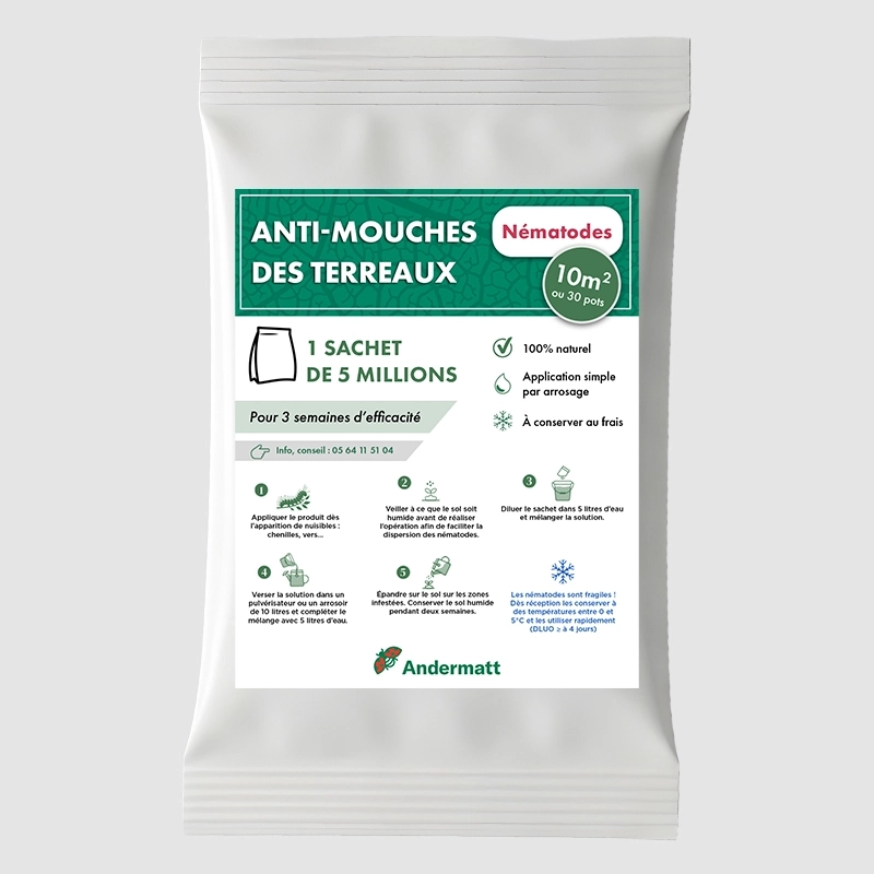 Nématodes pour mouches du terreau 5M