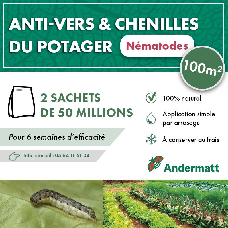 Nématodes  Mix pour Potager (2 x 50 millions)