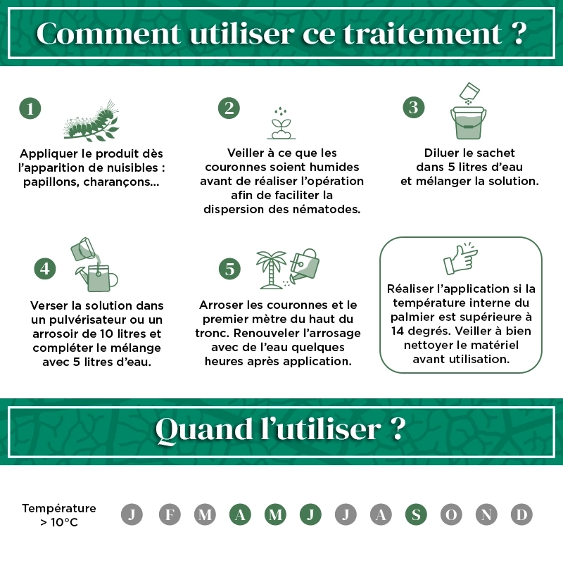 Nématodes pour palmier 5 M